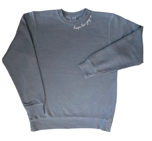 Hope For Joy Sweatshirt Slate Blue