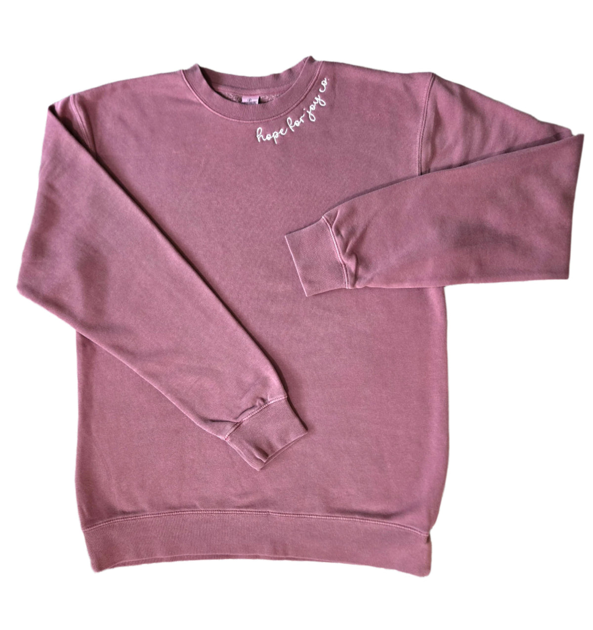 Hope For Joy Sweatshirt Soft Maroon