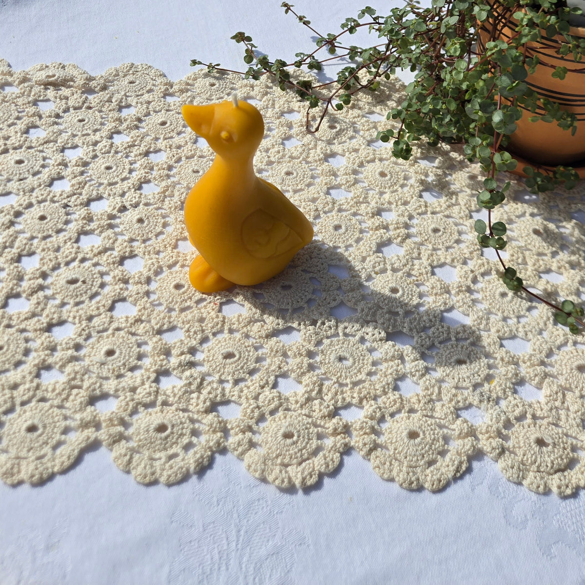 100% Pure Beeswax Duck Candle | Hand-Poured