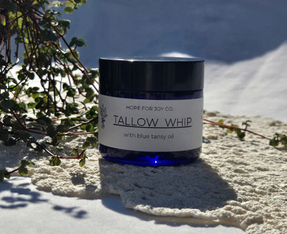 Grass-Fed Blue Tansy Tallow Whip / Handmade