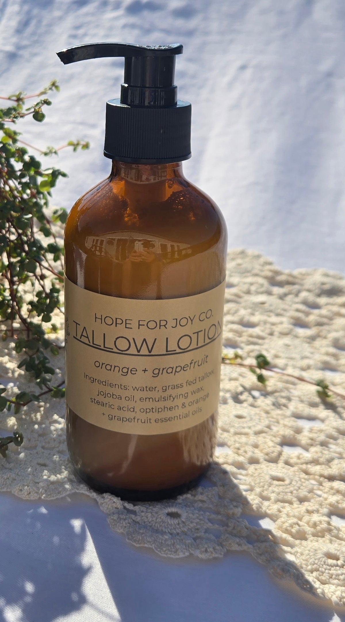 Grass-Fed Tallow Lotion | Orange & Grapefruit