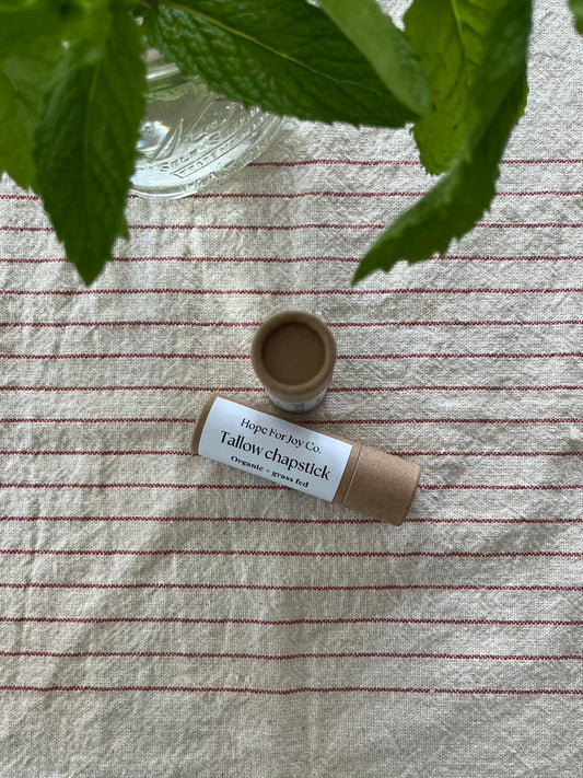 Tallow chapstick