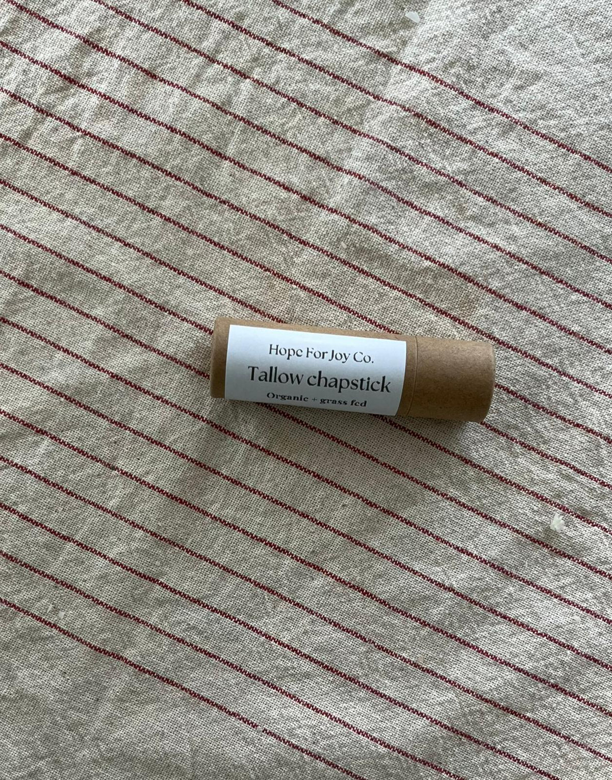 Tallow peppermint chapstick