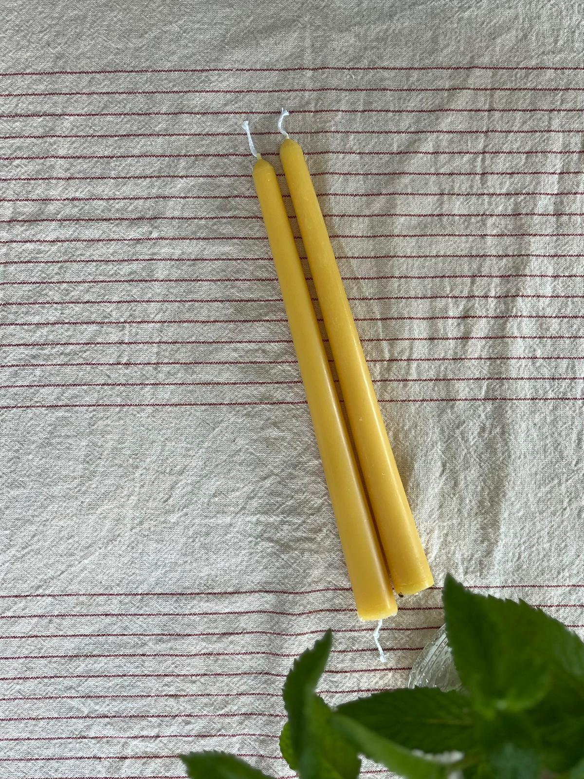 Beeswax  taper candles