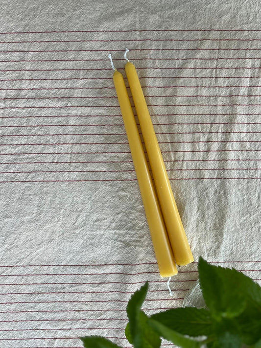 Beeswax  taper candles